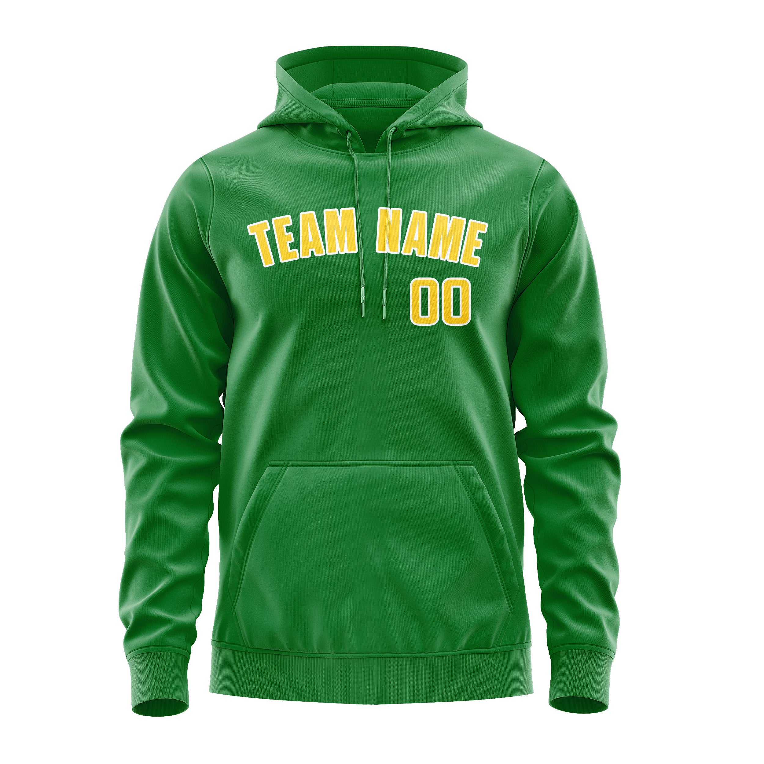 Maßgeschneidertes Smaragdgrün Gold Hoodie