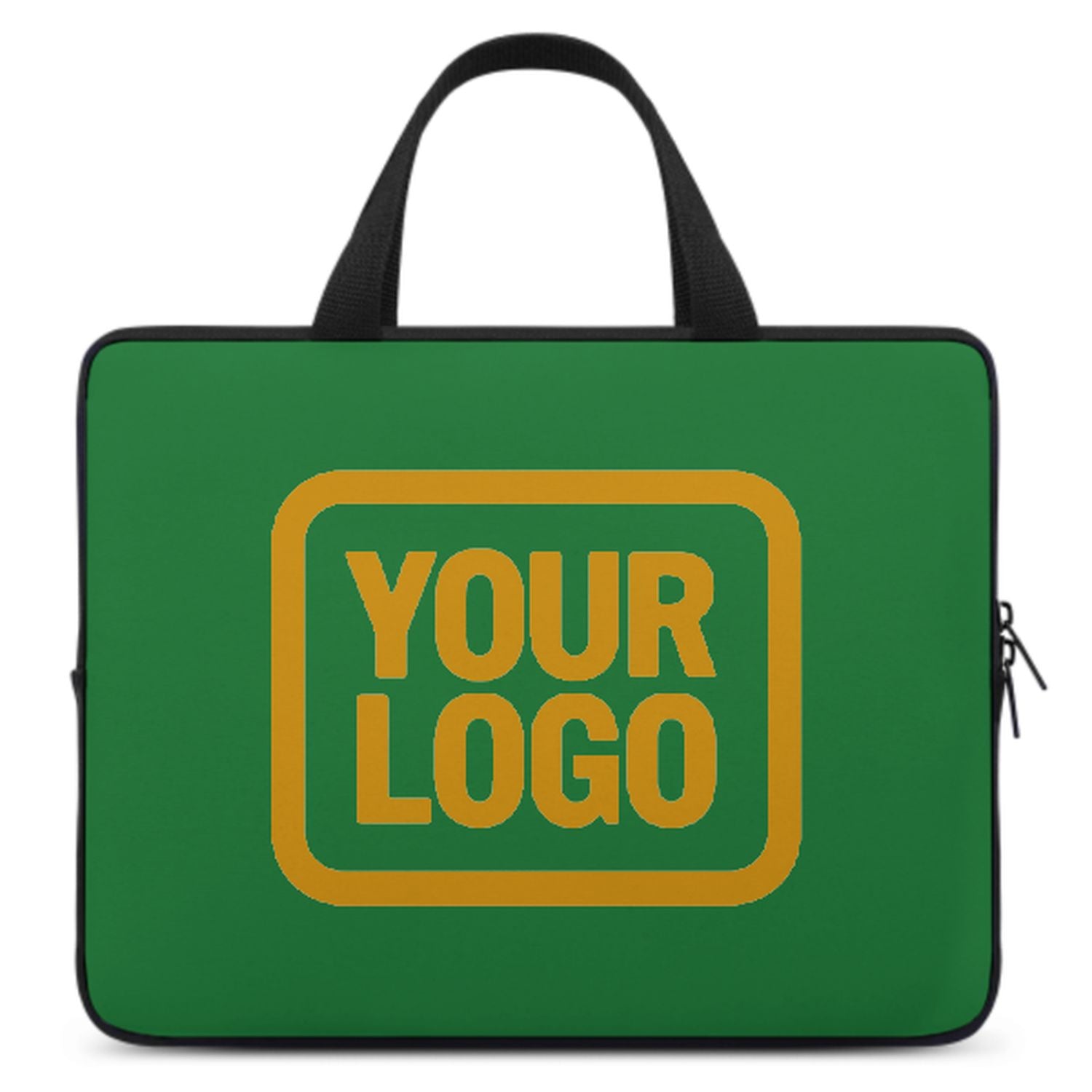 Maßgeschneidertes Smaragdgrün Yellow Laptop Tasche