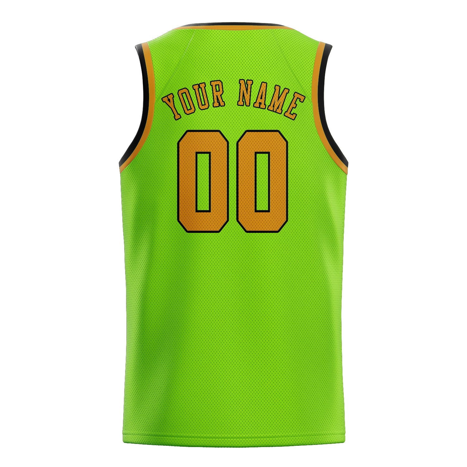 Benutzerdefiniertes Professionelles Smaragdgrün Gelb Basketballtrikot