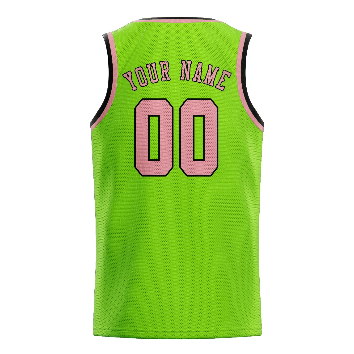 Benutzerdefiniertes Professionelles Smaragdgrün Rosa Basketballtrikot