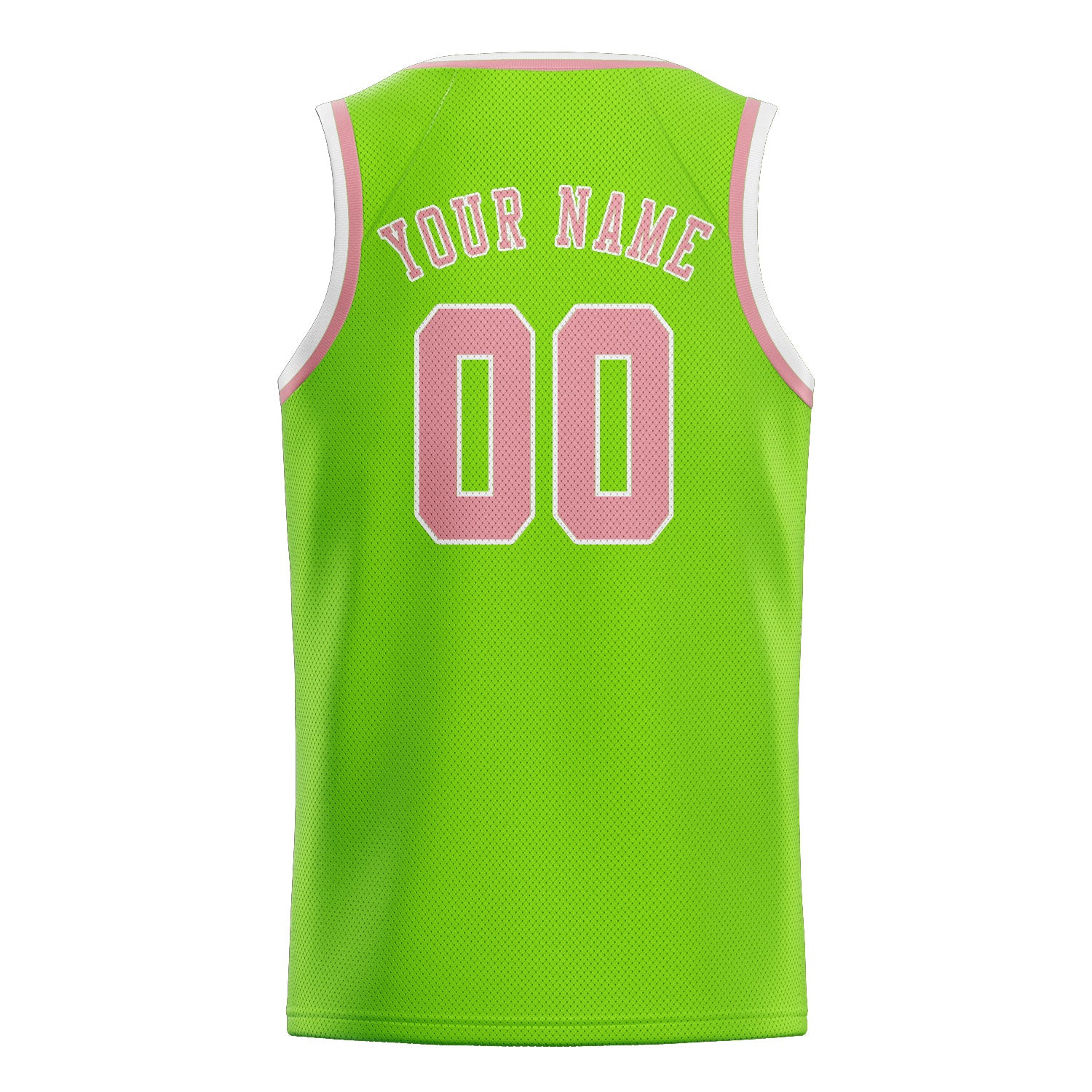 Benutzerdefiniertes Professionelles Smaragdgrün Rosa Basketballtrikot
