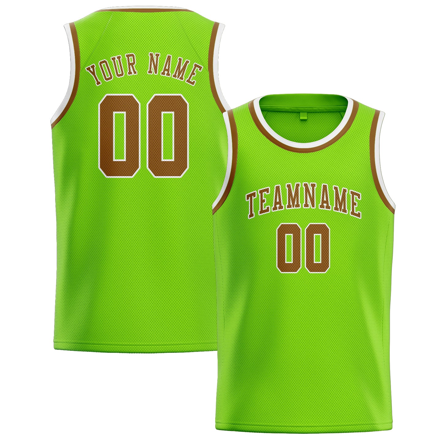 Benutzerdefiniertes Professionelles Smaragdgrün Khaki Basketballtrikot