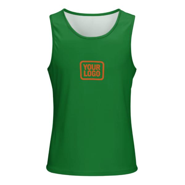 Maßgeschneidertes Smaragdgrün Orange Herren Tanktop