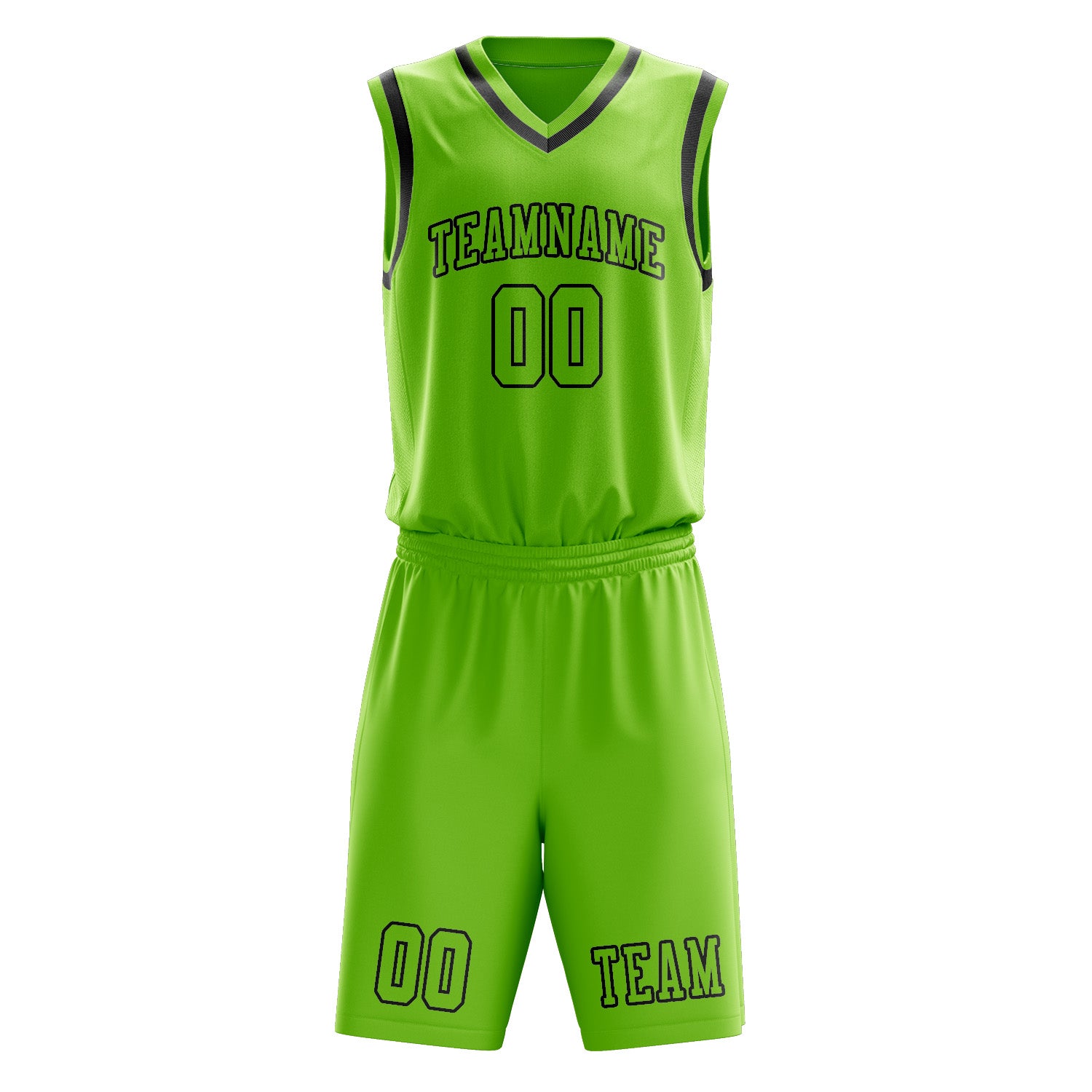Benutzerdefiniertes Professionelles Smaragdgrün Smaragdgrün Basketballtrikot-Set