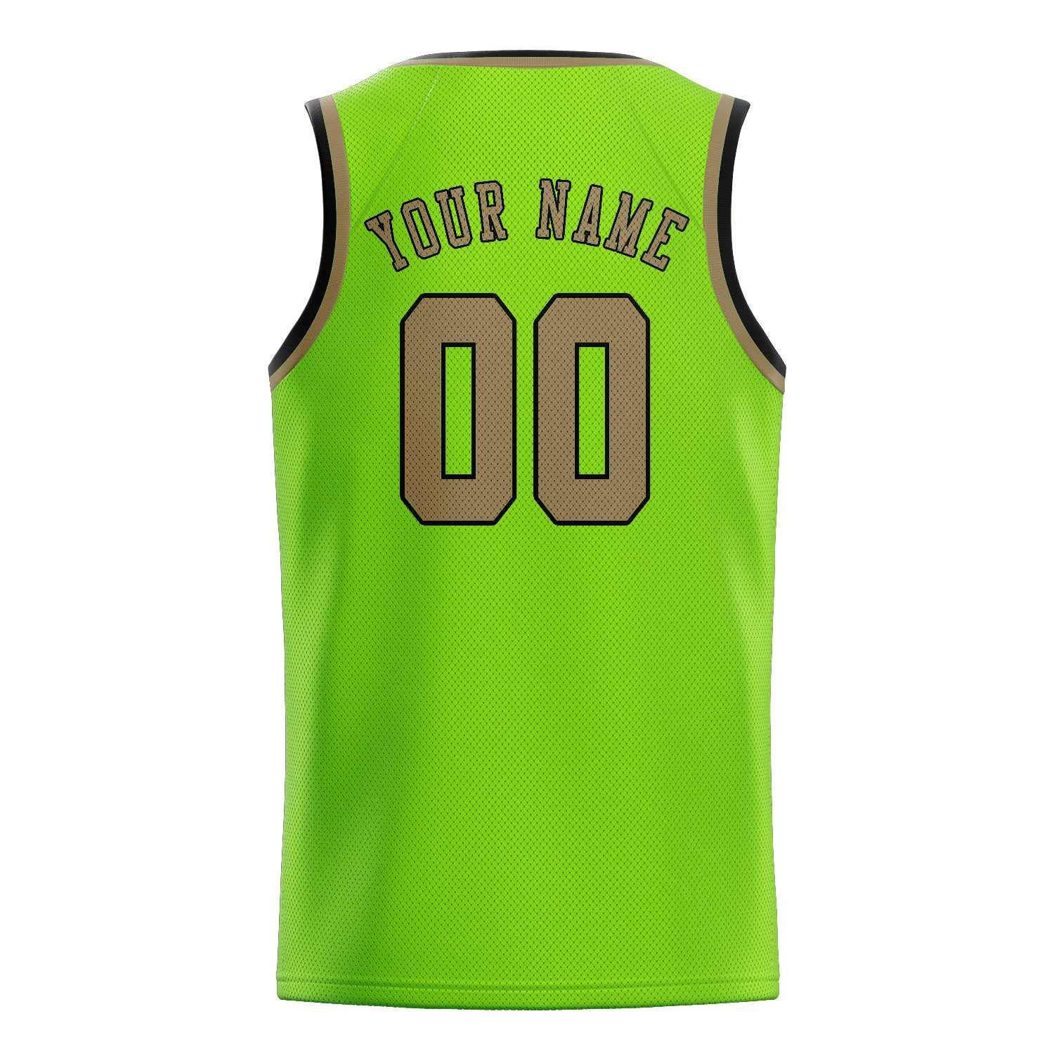 Benutzerdefiniertes Professionelles Smaragdgrün Hellkhaki Basketballtrikot