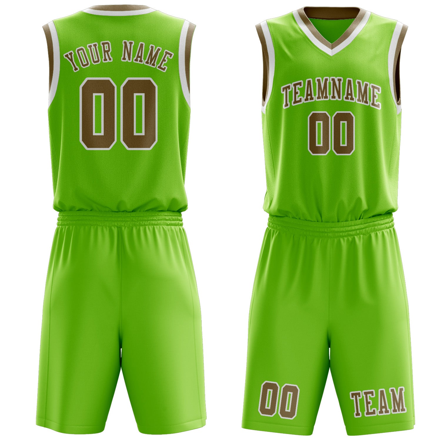 Benutzerdefiniertes Professionelles Smaragdgrün Weiß Basketballtrikot-Set