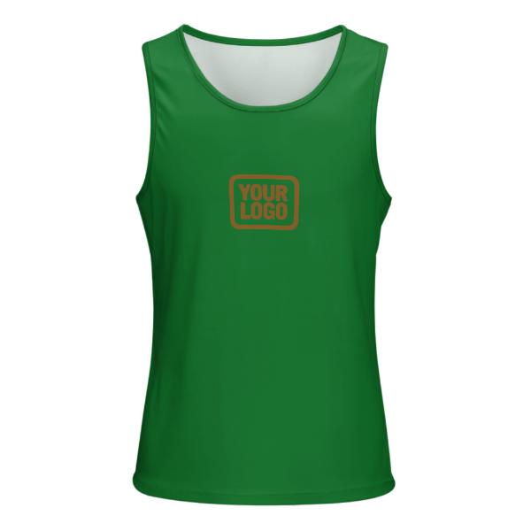 Maßgeschneidertes Smaragdgrün Khaki Herren Tanktop