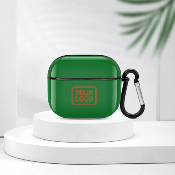 Maßgeschneidertes Smaragdgrün Khaki AirPods-Hülle (3. Generation)