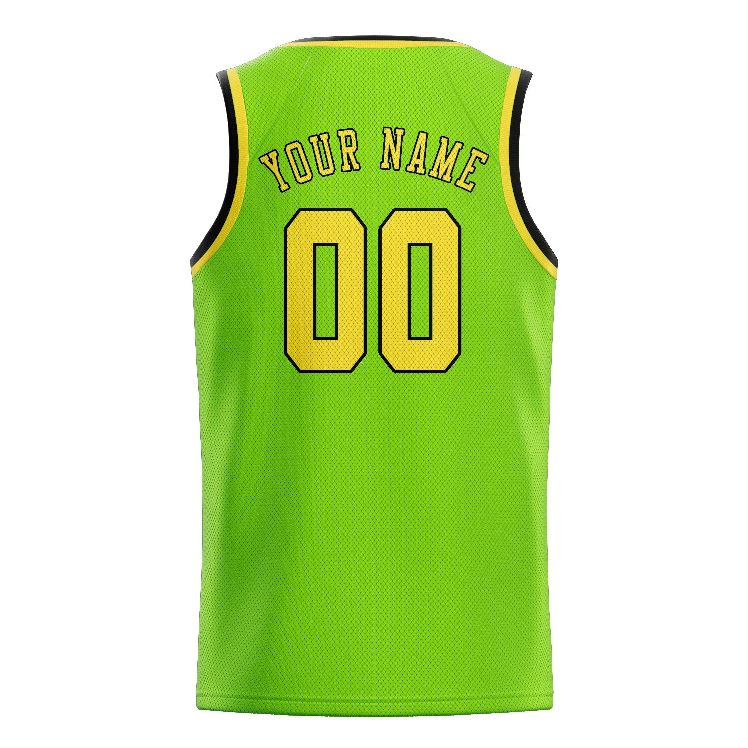 Benutzerdefiniertes Professionelles Smaragdgrün Blassgelb Basketballtrikot