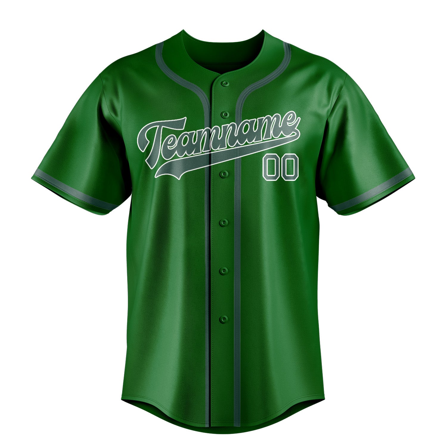 Benutzerdefiniertes Professionelles Smaragdgrün Blaugrün Baseballtrikot