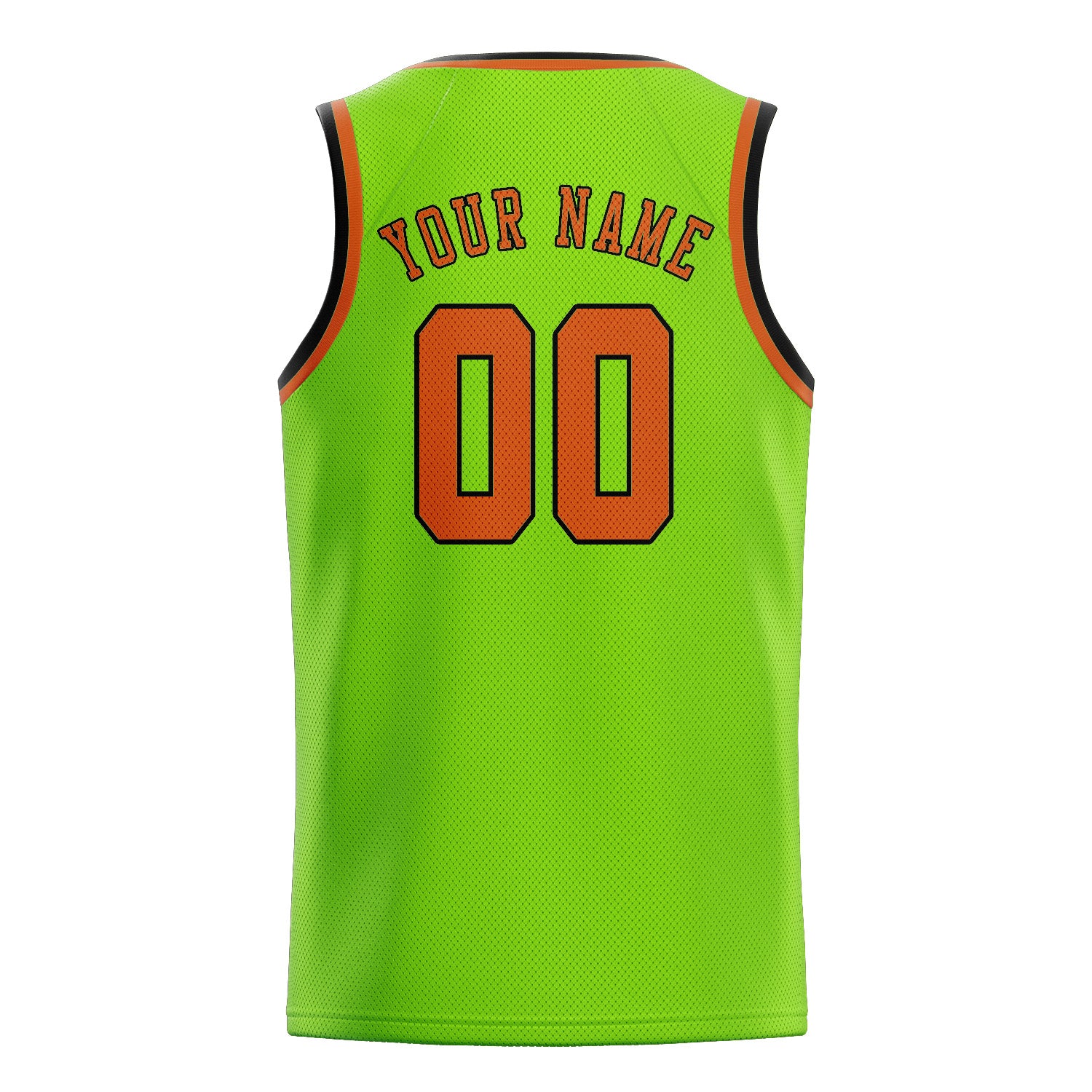 Benutzerdefiniertes Professionelles Smaragdgrün Orange Basketballtrikot