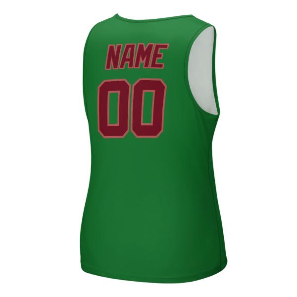 Maßgeschneidertes Smaragdgrün Karmesinrot Herren Tanktop