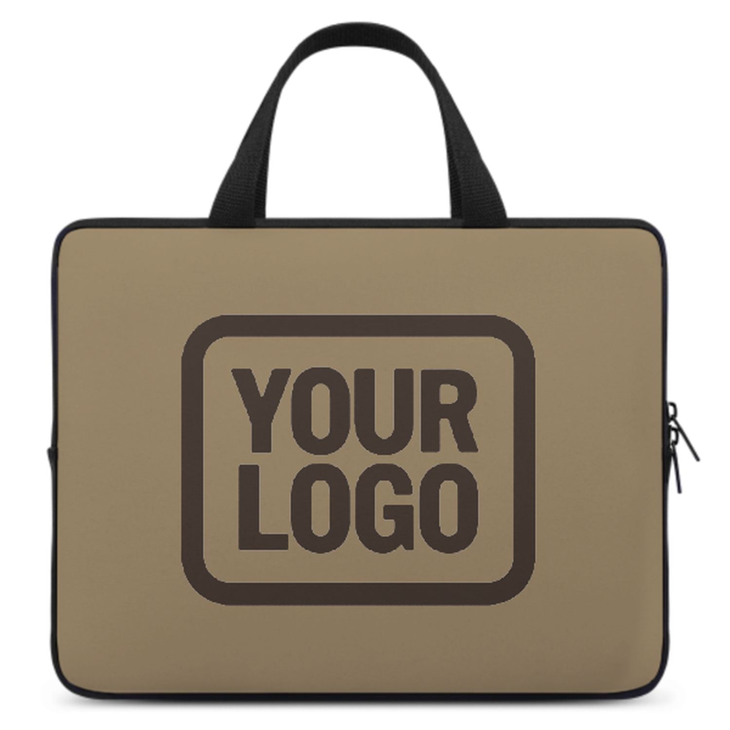 Maßgeschneidertes Hellkhaki Brown Laptop Tasche