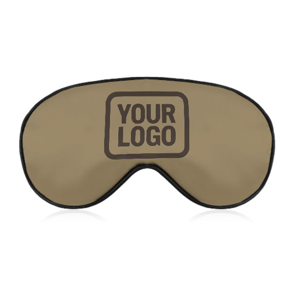 Maßgeschneidertes Hellkhaki Braun Schlafmaske