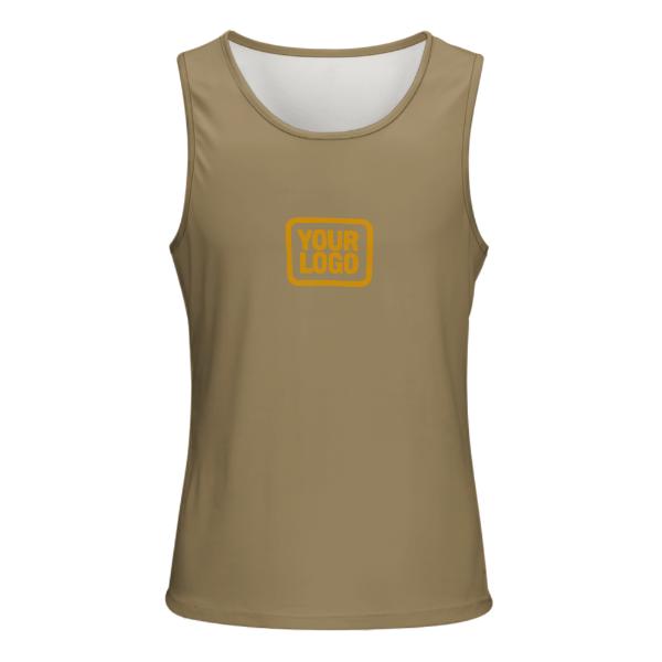Maßgeschneidertes Hellkhaki Gelb Herren Tanktop
