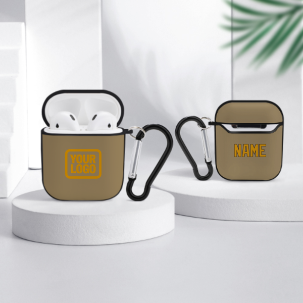 Maßgeschneidertes Hellkhaki Gelb AirPods-Hülle