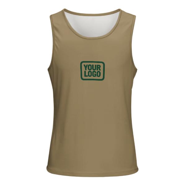 Maßgeschneidertes Hellkhaki Moosgrün Herren Tanktop