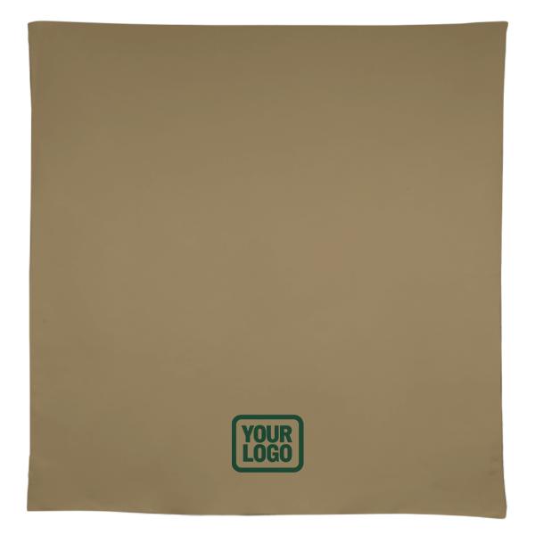 Tovaglia quadrata su misura color kaki chiaro e verde oliva scuro
