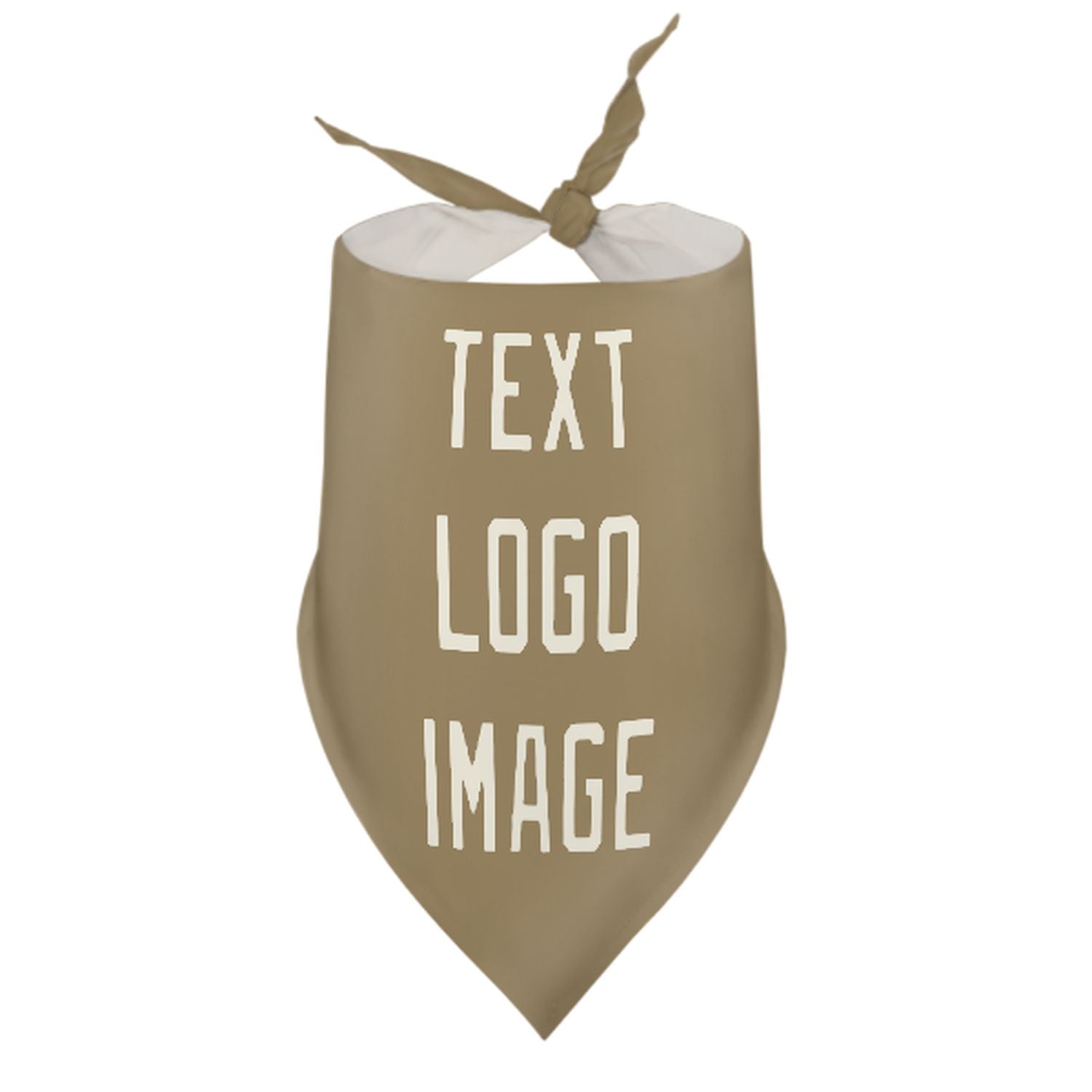 Maßgeschneidertes Hellkhaki Beige Haustier-Halstuch