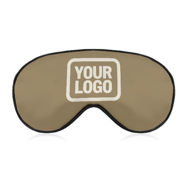 Maßgeschneidertes Hellkhaki Beige Schlafmaske