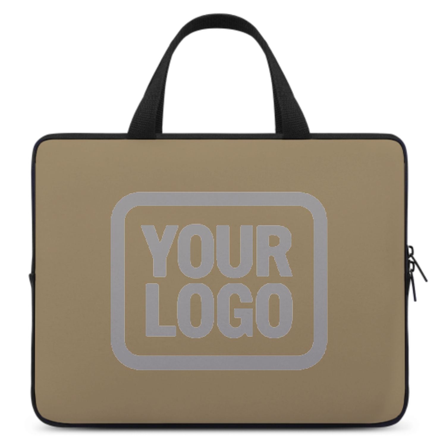 Maßgeschneidertes Hellkhaki Gray Laptop Tasche