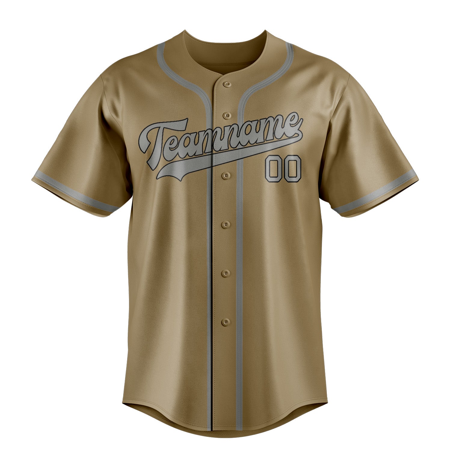 Потребител -дефиниран професионален Hellkhaki Grey Baseball Jersey