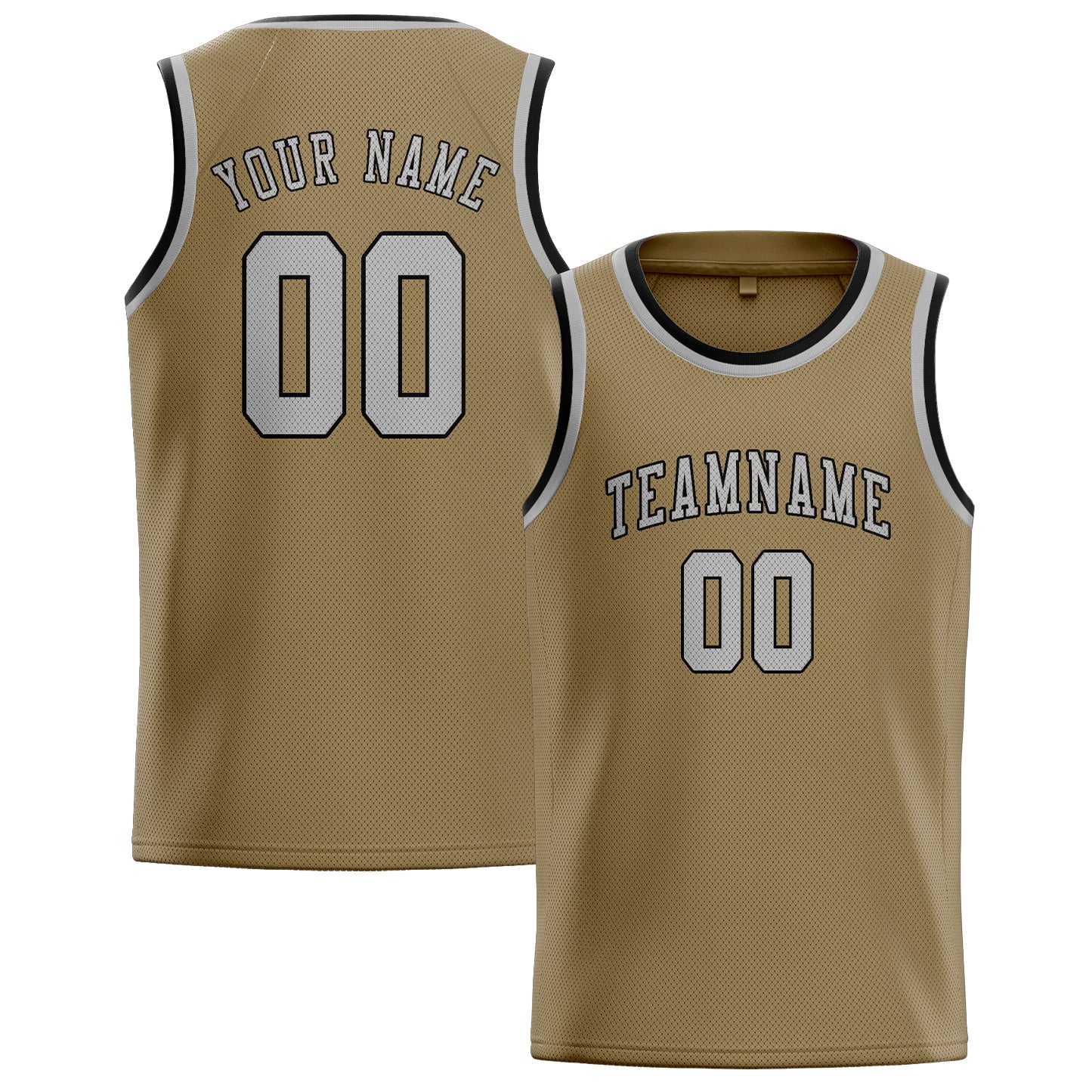 Benutzerdefiniertes Professionelles Hellkhaki Grau Basketballtrikot