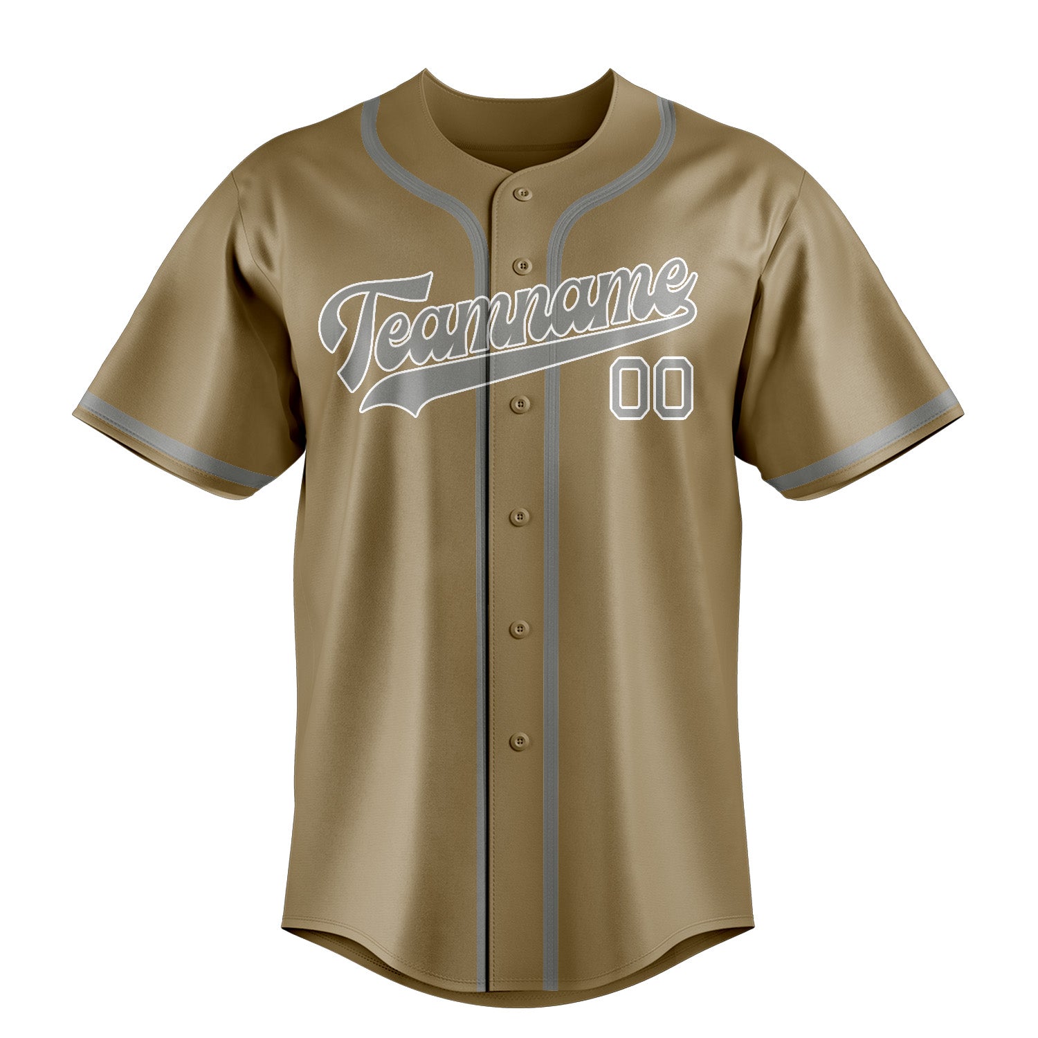 Потребител -дефиниран професионален Hellkhaki Grey Baseball Jersey