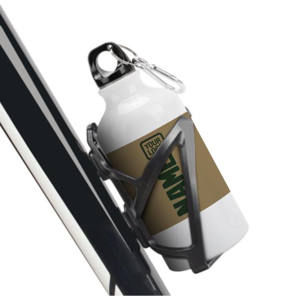 Maßgeschneidertes Hellkhaki Tannengrün Sportflasche