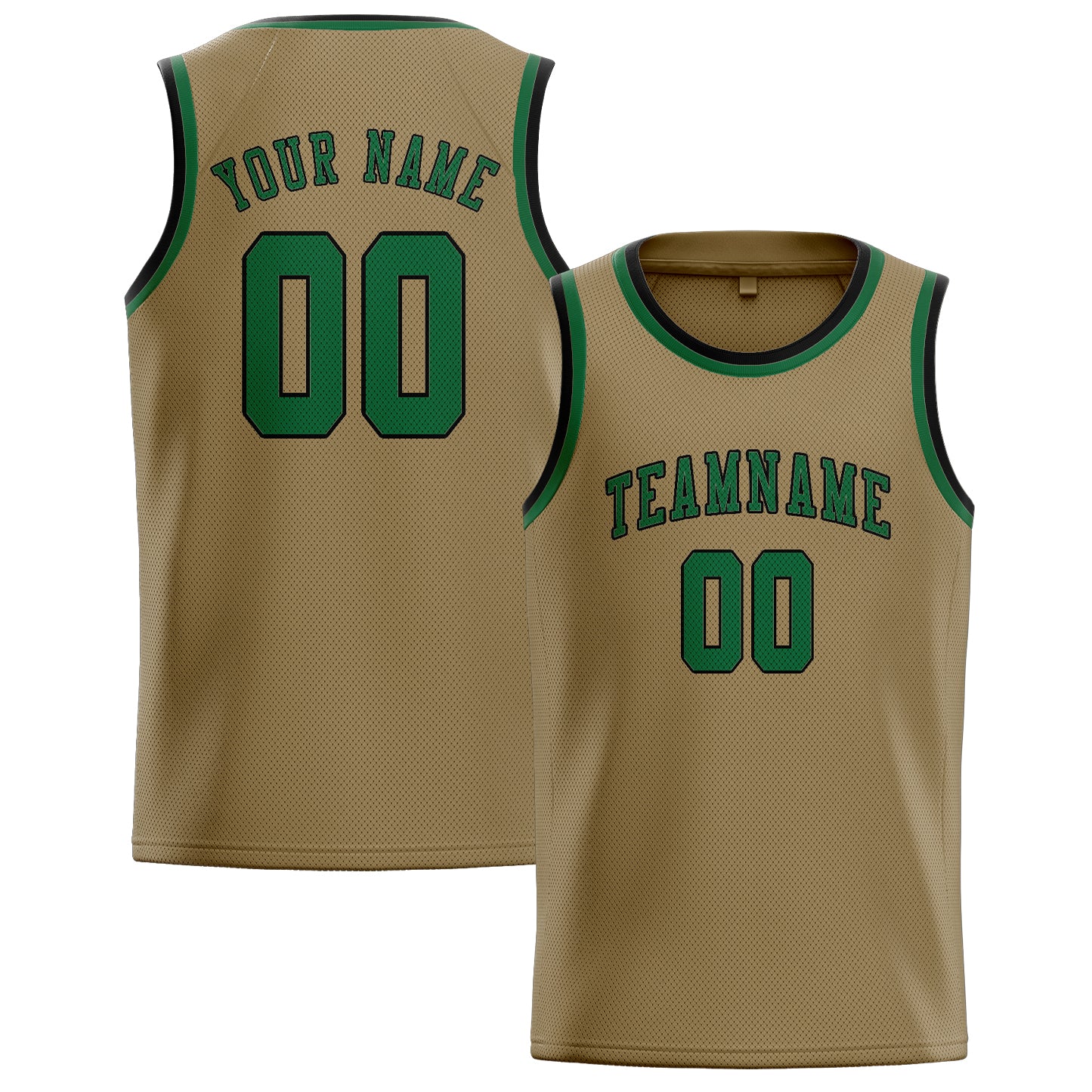 Benutzerdefiniertes Professionelles Hellkhaki Moosgrün Basketballtrikot