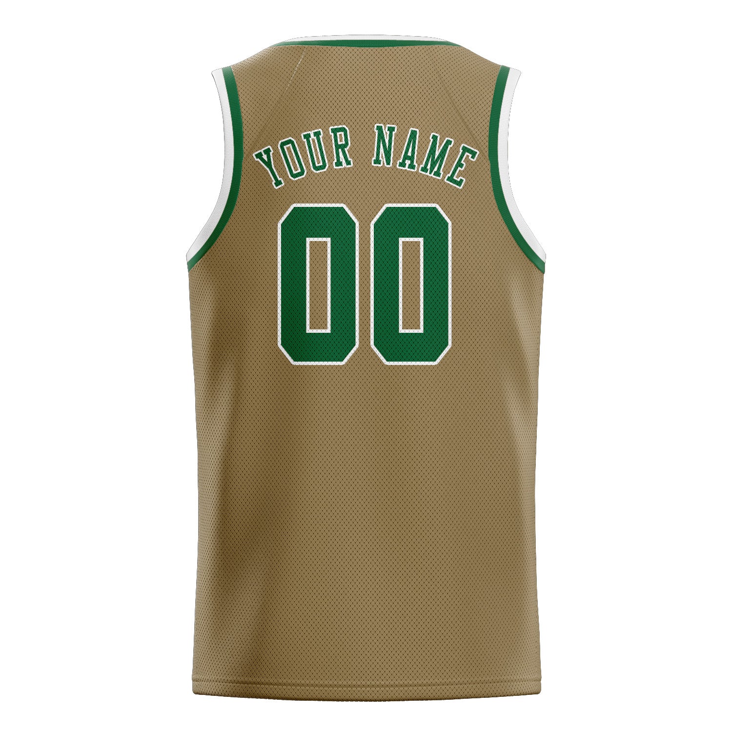 Benutzerdefiniertes Professionelles Hellkhaki Moosgrün Basketballtrikot