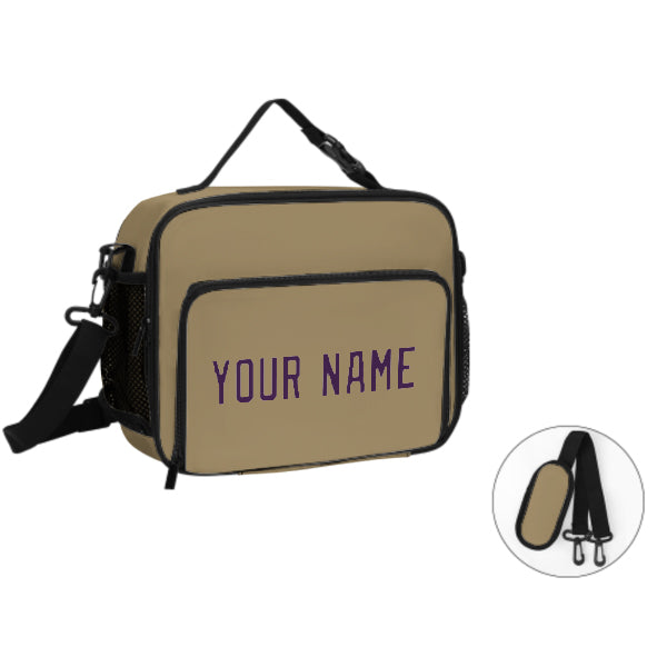 Hellkhaki Purple Bag magħmul apposta