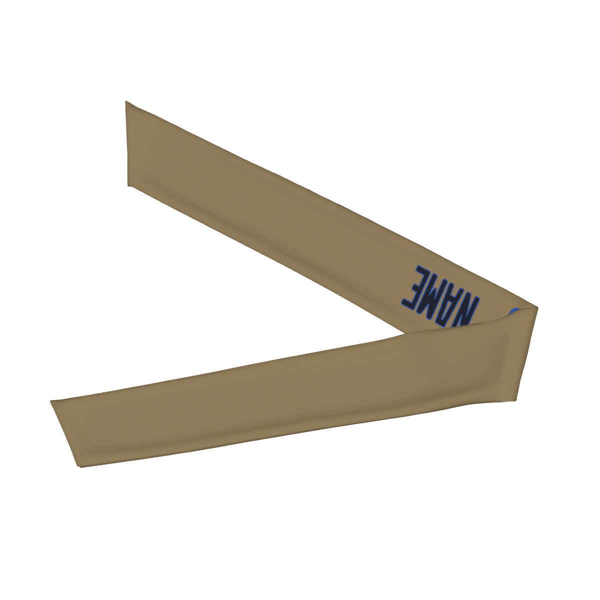 Maßgeschneidertes Hellkhaki Stahlblau Stirnband