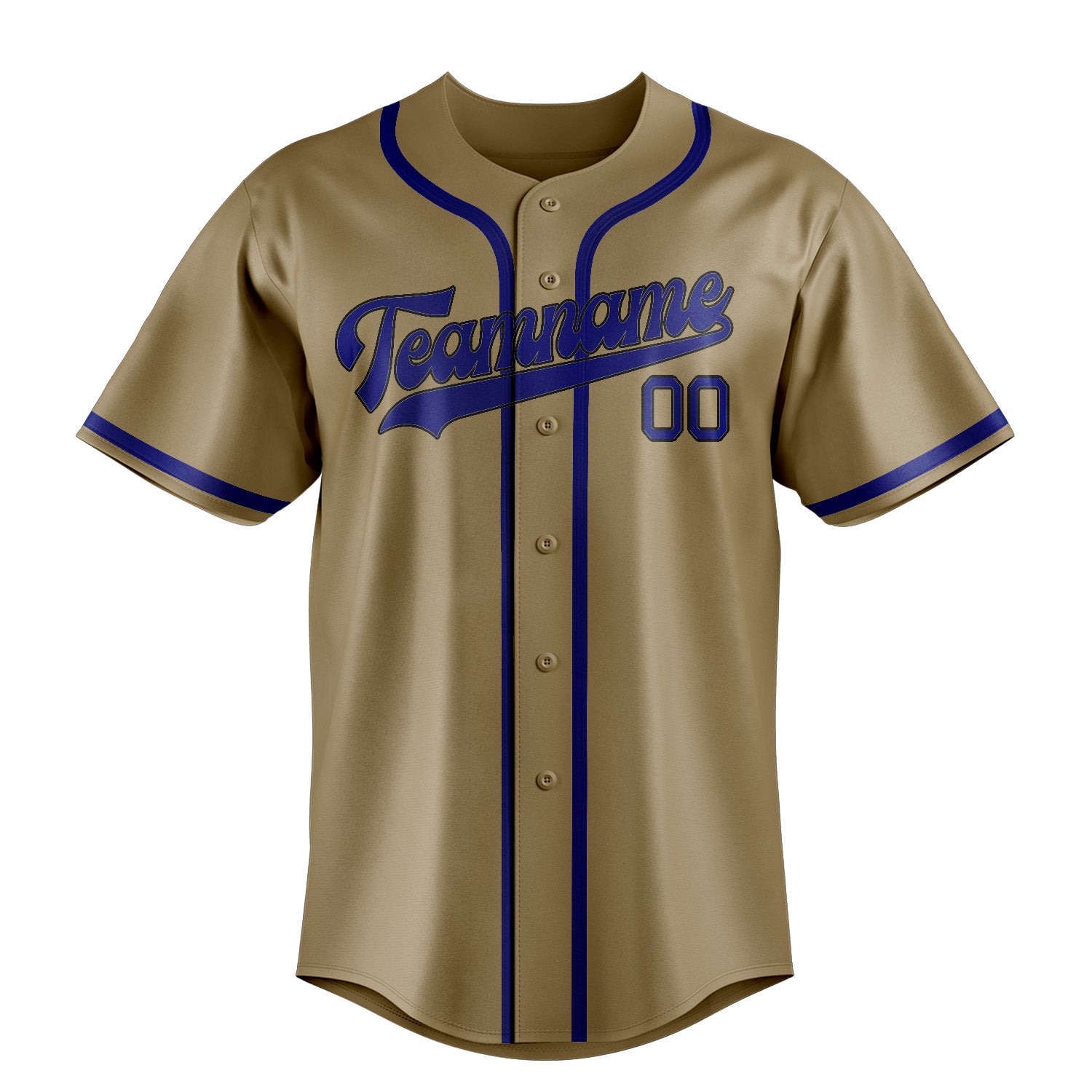 Benutzerdefiniertes Professionelles Hellkhaki Himmelblau Baseballtrikot
