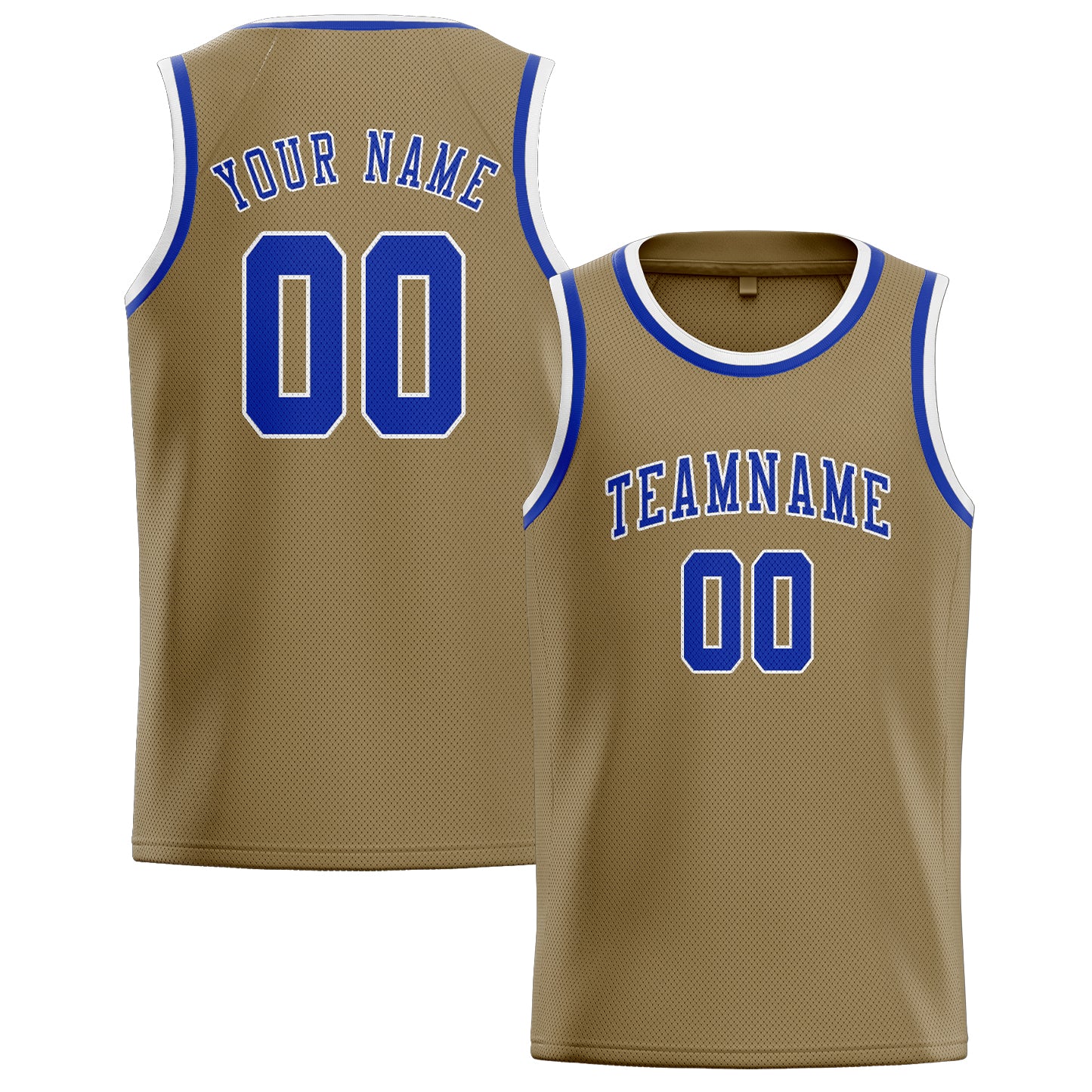 Benutzerdefiniertes Professionelles Hellkhaki Himmelblau Basketballtrikot