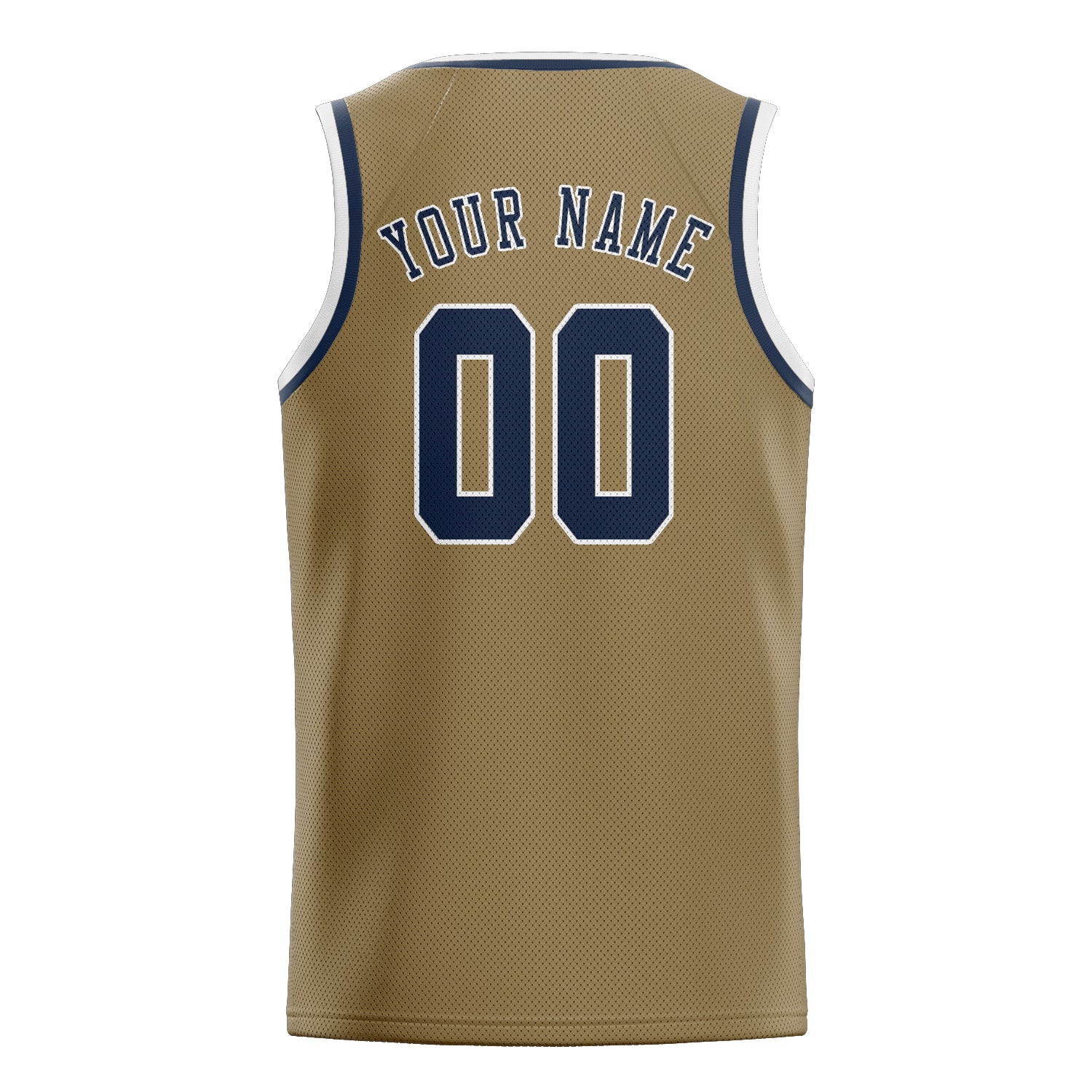 Benutzerdefiniertes Professionelles Hellkhaki Marineblau Basketballtrikot