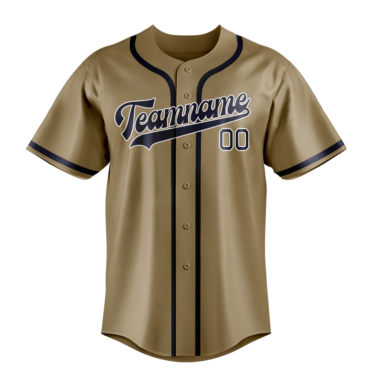Benutzerdefiniertes Professionelles Hellkhaki Stahlblau Baseballtrikot
