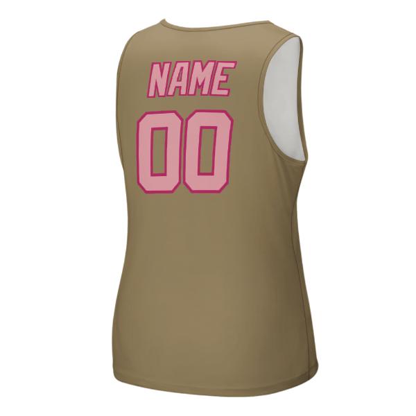 Maßgeschneidertes Hellkhaki Rosa Herren Tanktop