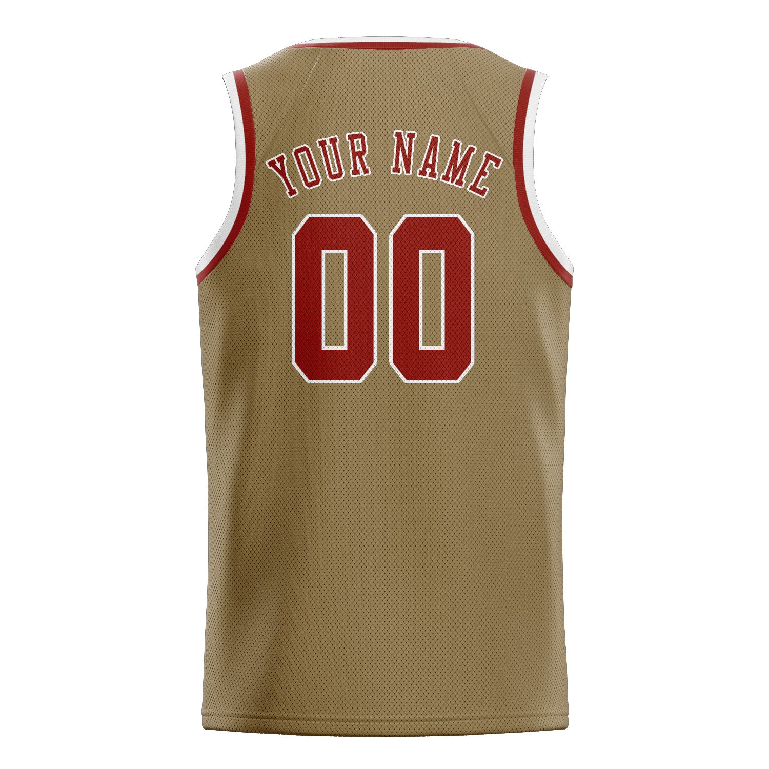Benutzerdefiniertes Professionelles Hellkhaki Korallenrot Basketballtrikot