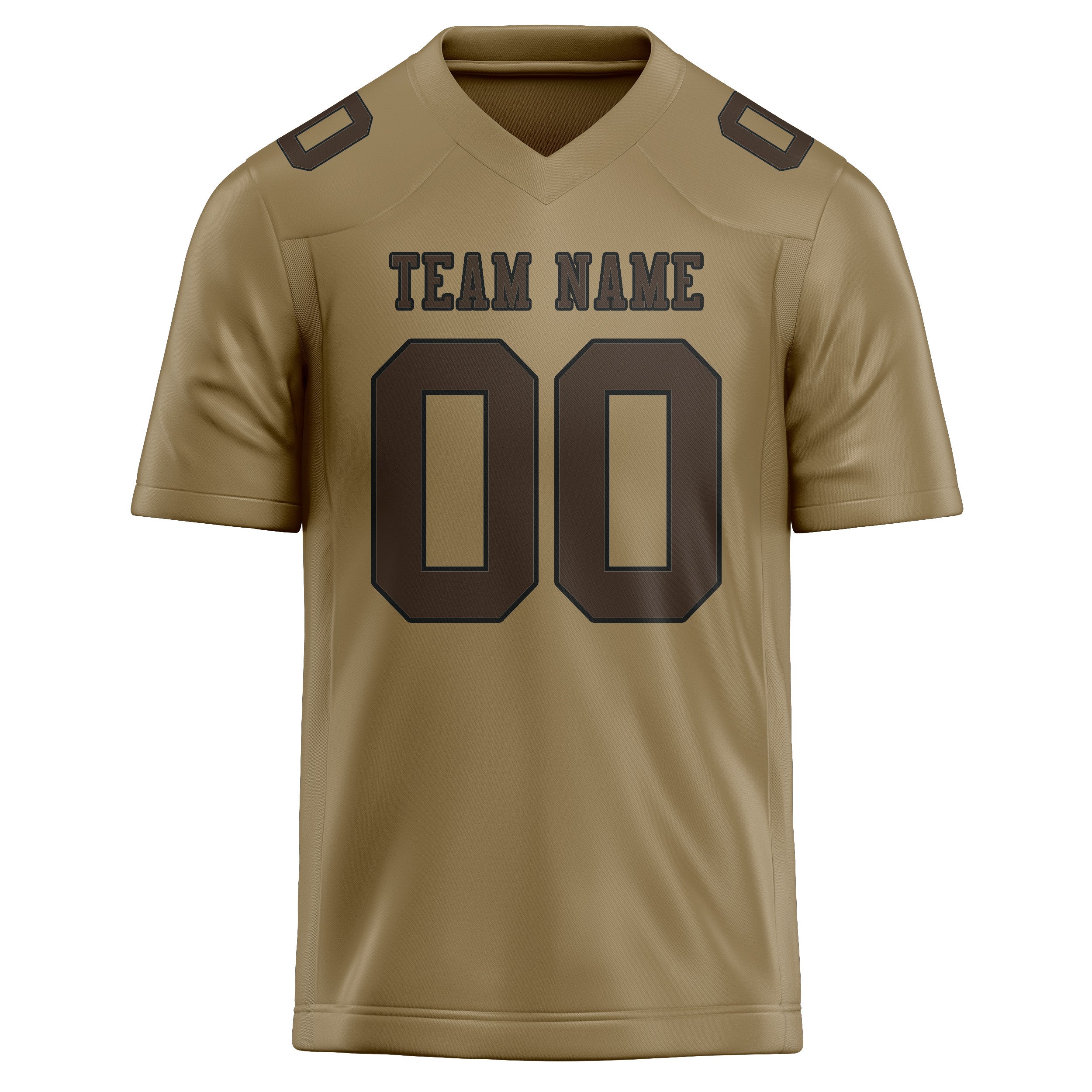 Maglia da rugby personalizzata professionale color cachi chiaro marrone