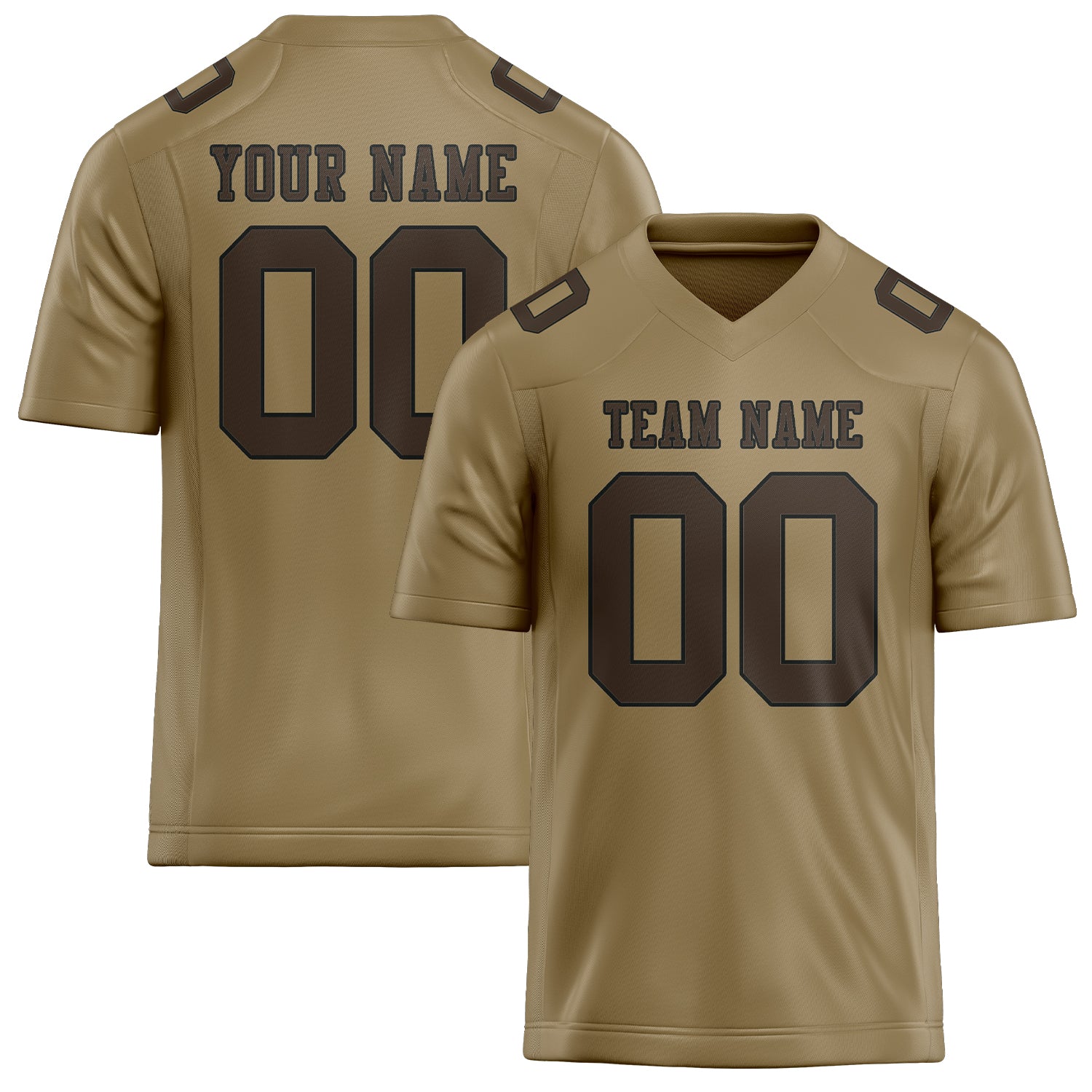 Maglia da rugby personalizzata professionale color cachi chiaro marrone
