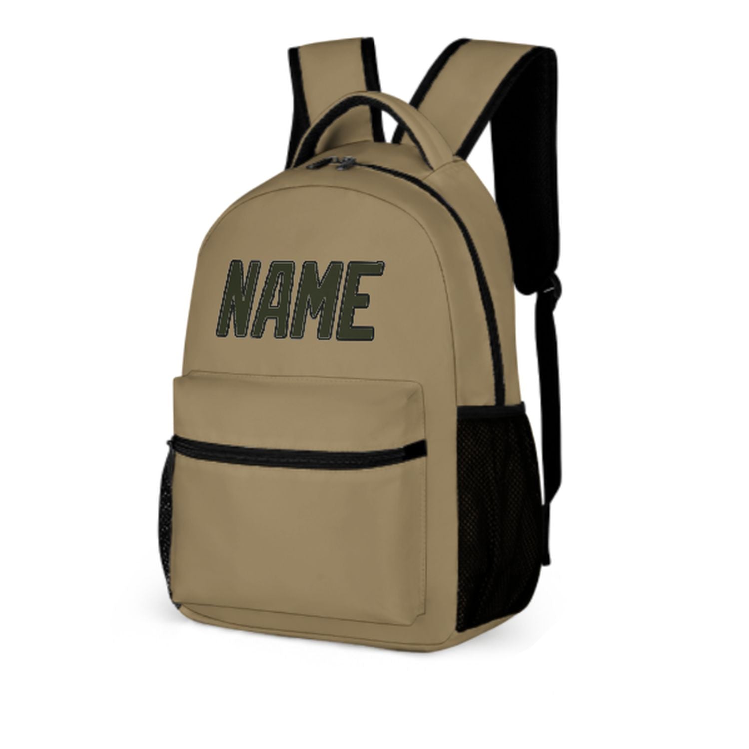 Maßgeschneidertes Hellkhaki Dunkles Oliv Kinderrucksack