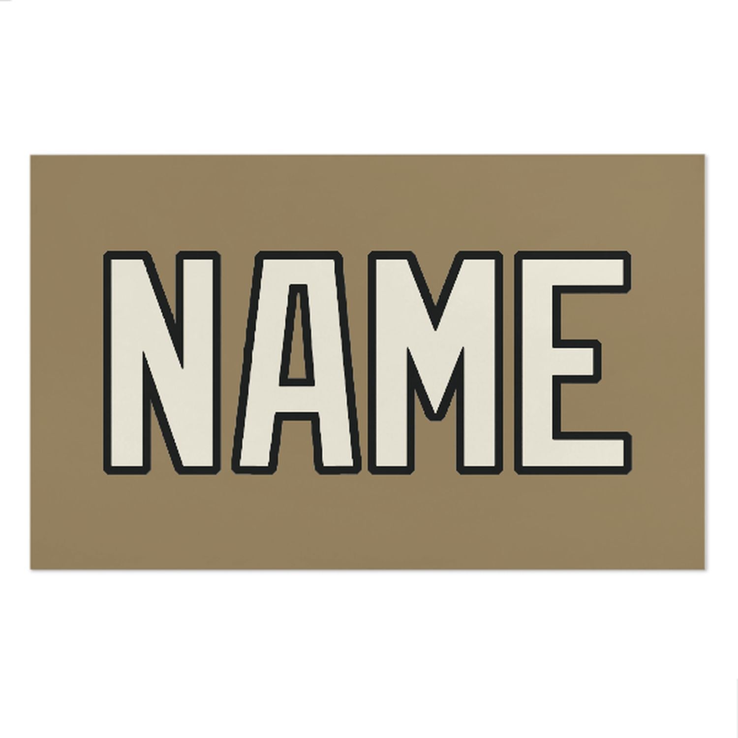 Maßgeschneidertes Hellkhaki Beige Strandtuch