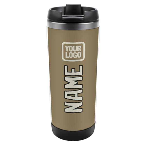 Maßgeschneidertes Hellkhaki Beige Edelstahlbecher
