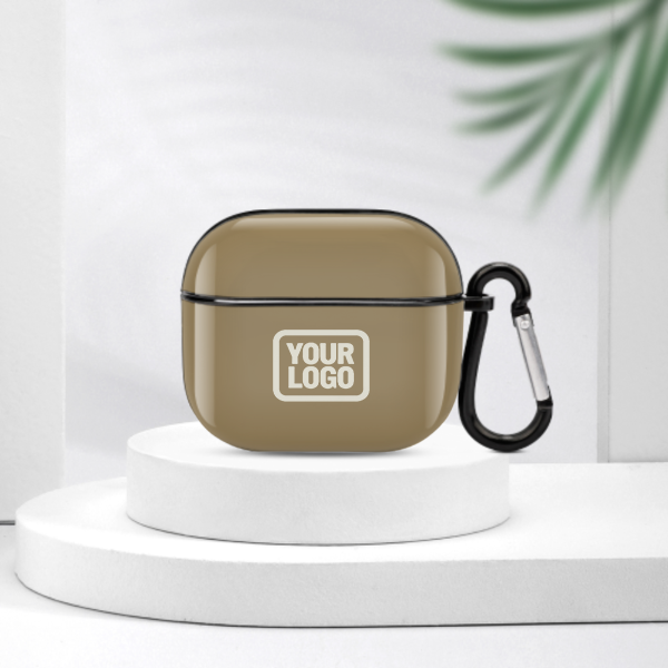 Maßgeschneidertes Hellkhaki Beige AirPods-Hülle (3. Generation)