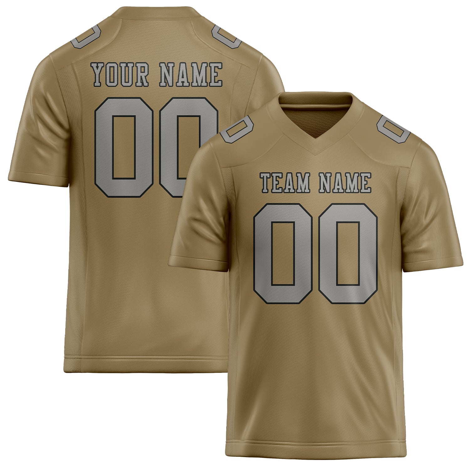 Maglia da rugby personalizzata professionale grigio cachi chiaro