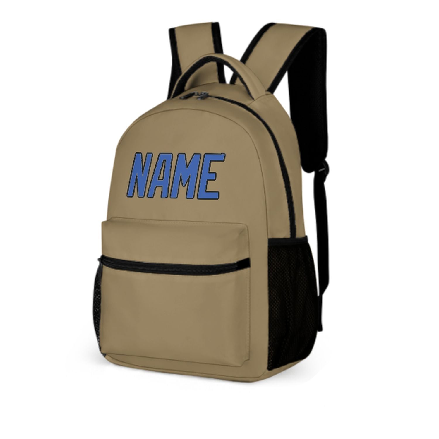 Maßgeschneidertes Hellkhaki Himmelblau Kinderrucksack