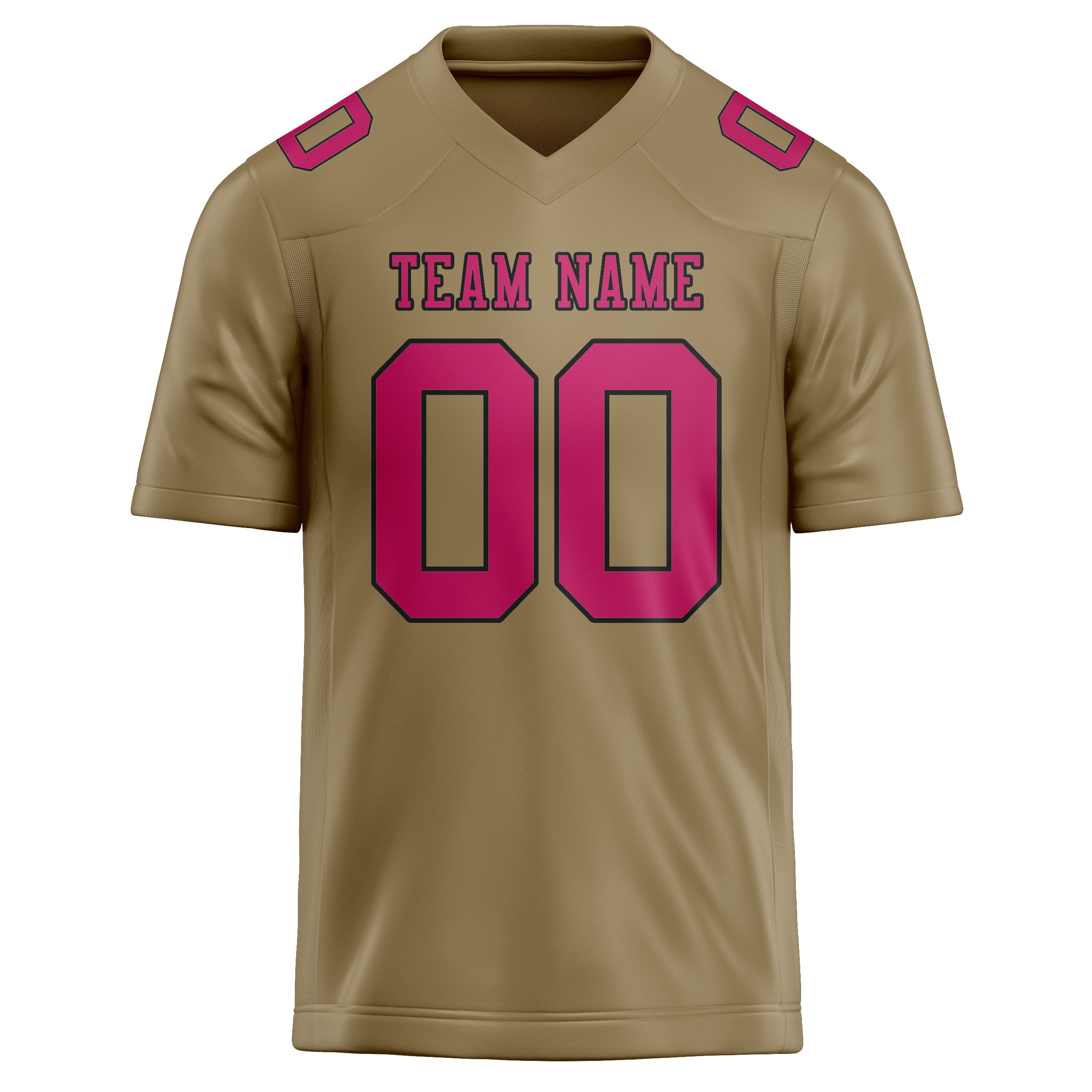 Шивач -създаден професионален Hellkhaki Pink Rugby Jersey