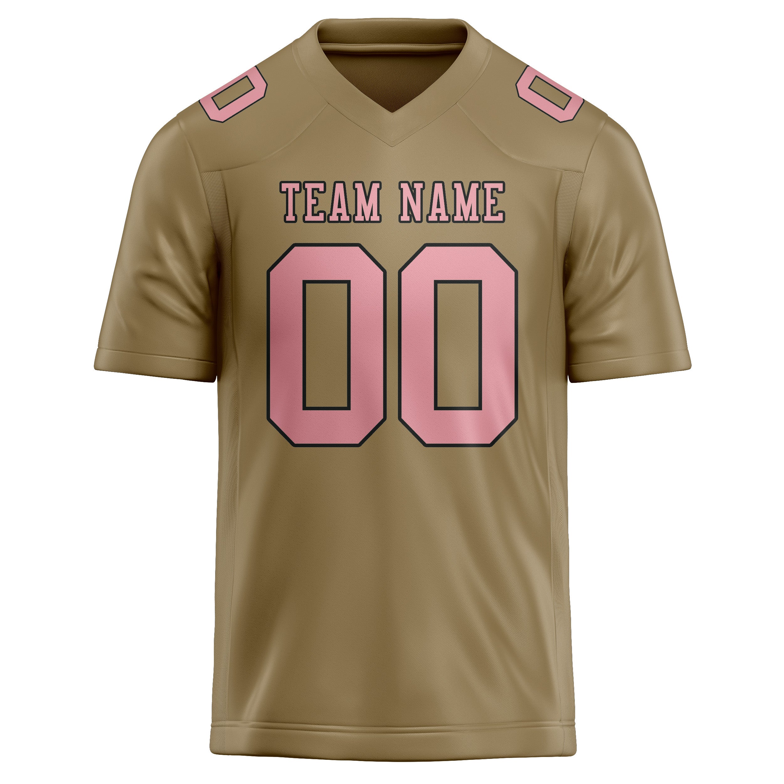 Шивач -създаден професионален Hellkhaki Pink Rugby Jersey