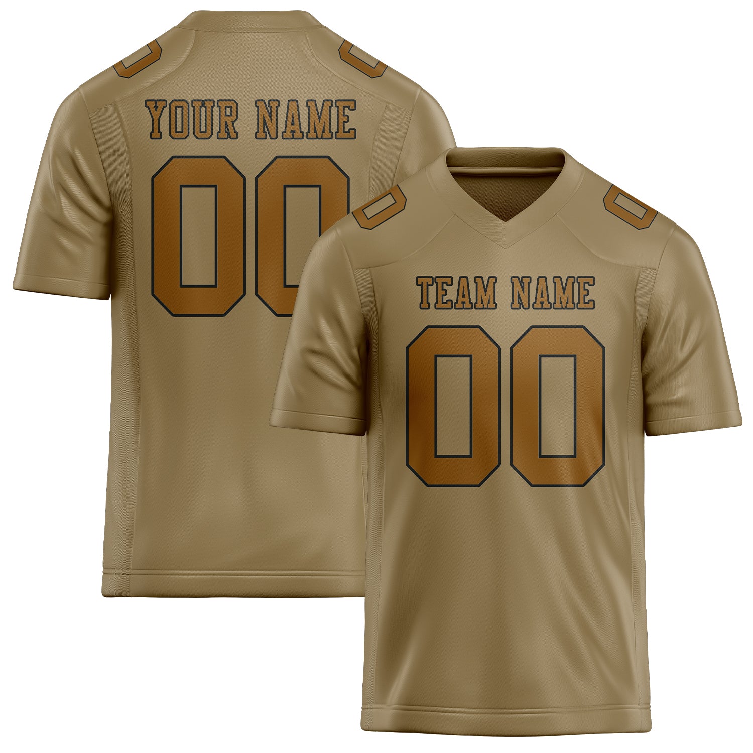 Шивач -създаден професионален Hellkhaki Khaki Rugbytrikot